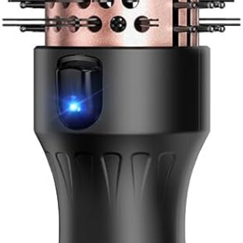 Thermal Brush With 800m Negative Ions For Salon-Quality Shine - Elegant Black
